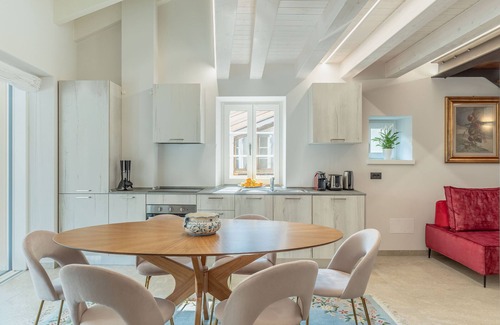 Borgo Valsugana Apartment | Holiday Apartment "Riverside apart with Castle View" with Mountain View, Private Terrace & Wi-Fi