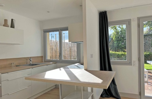 Hillion Apartment | Holiday Apartment "Au P'tit Colombier" with Private Terrace & Shared Garden