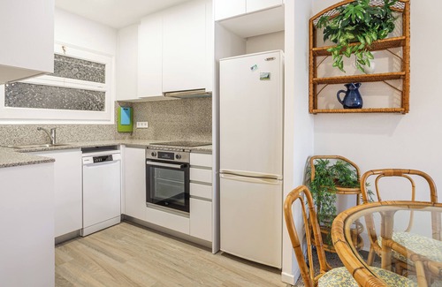 Palamos Apartment | Holiday Apartment "Aubi" with open terrace-balcony and an indoor terrace.
