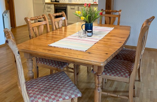 Wilhelmsdorf Apartment | Holiday Apartment 'Jägerstube' with Shared Terrace, Shared Garden and Wi-Fi