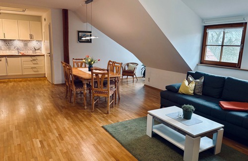 Wilhelmsdorf Apartment | Holiday Apartment 'Jägerstube' with Shared Terrace, Shared Garden and Wi-Fi