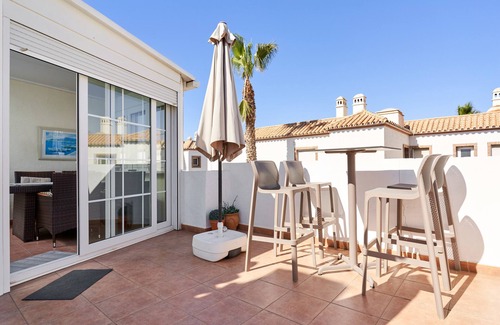 Torrox Costa Apartment | Holiday Apartment 'Casa Cox Laguna Beach Torrox Costa' with Sea View, Shared Pool & Wi-Fi