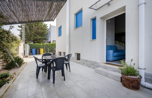 Savelletri Apartment | Holiday Apartment "Gufo Di Mare - Celeste" with Sea View, Private Terrace & Wi-Fi