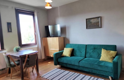 Weimar Apartment | Holiday Apartment "Nostalgie Apartment grün" with Shared Terrace