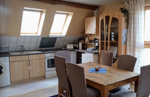 Schwasdorf Apartment | Holiday apartment OstFerienhof RemlinPool, sauna, hot tub
