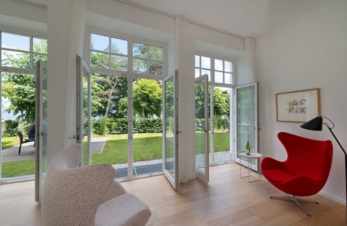 Binz Apartment | Holiday Apartment "Villa Seeblick Binz 03" with Sea View, Private Terrace & Wi-Fi