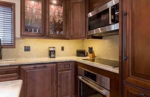 Elkhorn Village House | Holiday Dates Available! Townhome with Patio, Decked Area with Outdoor Furniture, and Outdoor Grill
