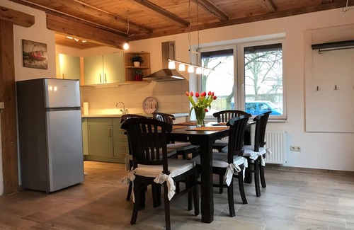 Gallin-Kuppentin House | Holiday Home 'Hobbyhof Bei Plau Am See' with Private Terrace, Private Garden and Wi-Fi