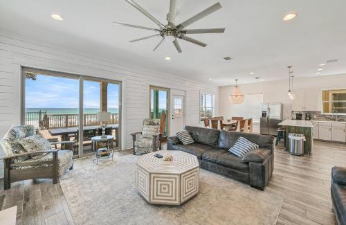 Bel Air House | Holiday Fin - Heated Pool Hot Tub! Game Tables! Beachfront!