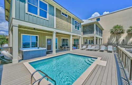 Bel Air House | Holiday Fin - Heated Pool Hot Tub! Game Tables! Beachfront!