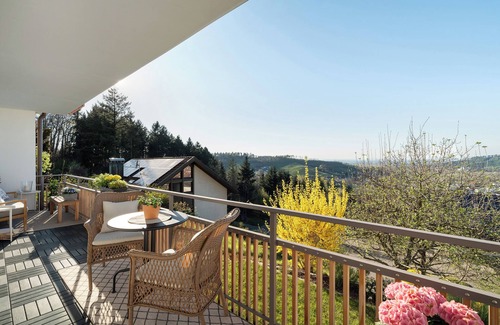 Kappelrodeck Apartment | Holiday flat "Panorama-Suite" with valley view, private garden and infrared sauna
