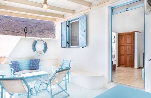 Patmos House | Holiday Home 'Beachfront Lampis Dolphin 2' with Sea View, Wi-Fi and Air Conditioning