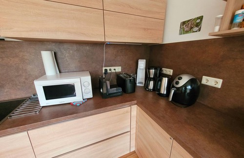 Warin House | Holiday Home 'Ferienhaus Schw Agnes' with Lake View, Private Terrace and Wi-Fi