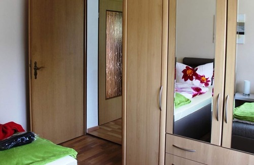 Dissen-Striesow House | Holiday home FraDo - holiday home, living room, bedroom, kitchen, shower/toilet and terrace