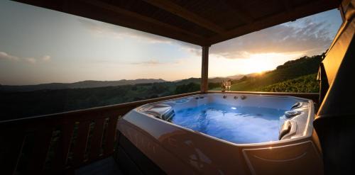 Bostanj House | Holiday Home Mirt with HotTub & Sauna