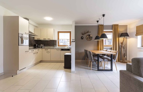 Obertraun House | Holiday home with indoor pool, spa, children's playground and a private sauna in the holiday village