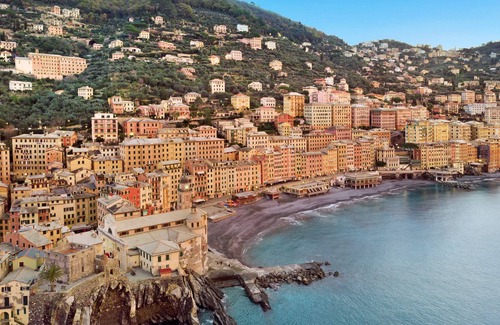 Pieve Ligure House | Holiday house 'Casa Paradise' with sea view and garden