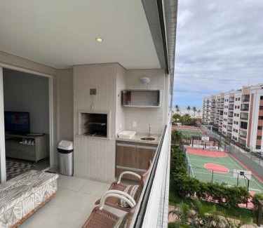 Centro Apartment | Home 12| Ap piscina aquecida pé na areia Bertioga