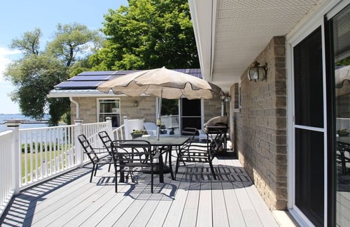 Leeds and the Thousand Islands House | Home of 1000 Island#1-Directly on STL river, private beach & FREE boat docking