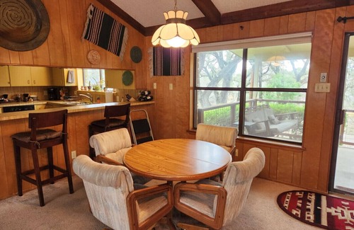 Wimberley House | Home Sweet TEXAS Home Lodge Style Home Hot Tub Outdoor Kitchen with Eating Area and Propane Fire Pit