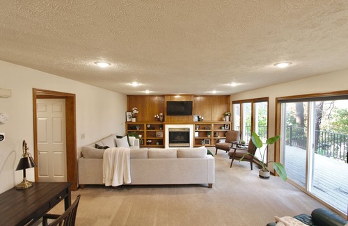 Spokane House | Home w/Deck & Yard - Purple King Bed - Workspace - Neighborhood Hiking Trails