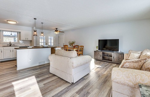 Bath House | Home w/Fire Pit & Sunroom: 9 Mi to Downtown Akron