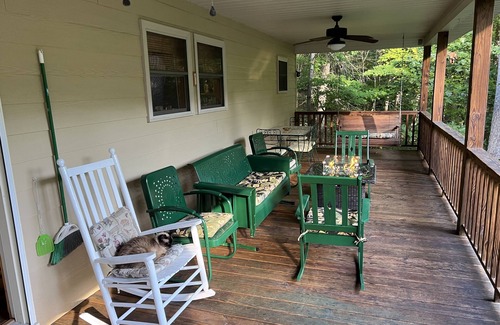 Tuckasegee House | Home with huge front porch and lake views