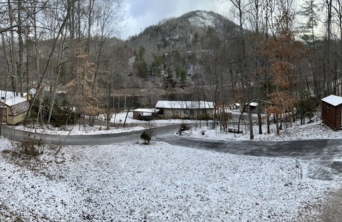 Tuckasegee House | Home with huge front porch and lake views