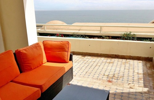 Tiguert Apartment | Homerez - Appartement for 5 ppl. with shared pool and sea view at Tiguert
