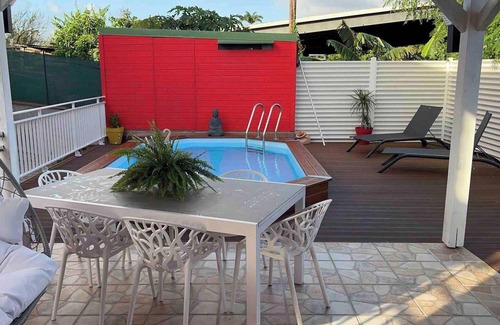 Les Abymes Apartment | Homerez - Apt Les Abymes, private pool.