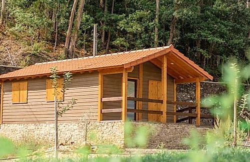 Branca Ski Chalet | Homerez - Chalet for 2 ppl. with shared pool at Branca, Albergaria-a-Velha