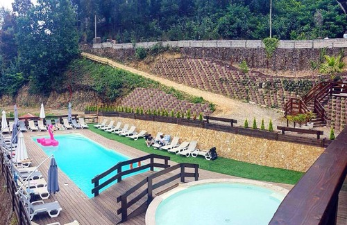 Branca Ski Chalet | Homerez - Chalet for 2 ppl. with shared pool at Branca, Albergaria-a-Velha