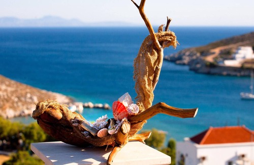 Vlychadia House | Homerez - House 350 m away from the beach for 6 ppl. with sea view at Kalymnos