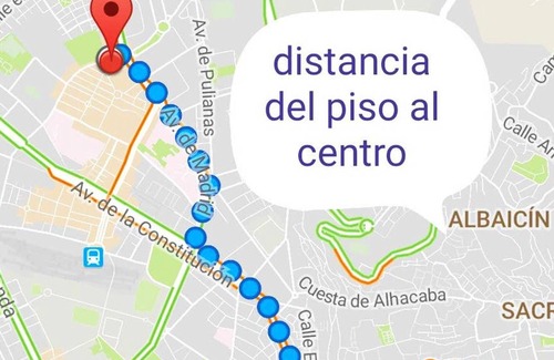 Plaza de Toros-Doctores-San Lazaro Apartment | Homerez - Nice appartement for 7 ppl. with balcony at Granada