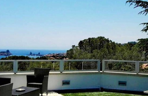Capo Mulini Apartment | Homerez - Studio 15 km away from the beach for 2 ppl. with sea view at Acireale