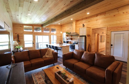 Chatham Cabin | HootnHoller at this secluded 3-bedroom cabin on beautiful Caney Lake.