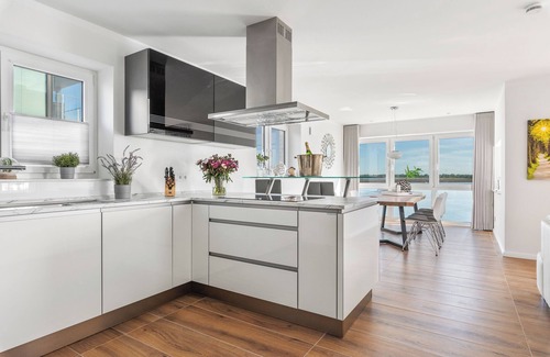 Kappeln Apartment | Horizon: Exclusive Baltic Sea vacation apartment with sauna, sea view and close to the beach