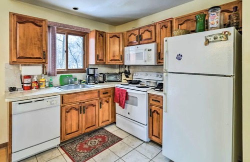 Pocono Mountain Lake House | Hot tub 112 jets, wood fireplace, A/C, sauna, strong Wi-Fi