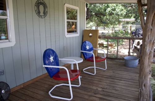 Lometa Cabin | Hot Tub. 140 acres. Exotics to feed. River on site. Summer haven.