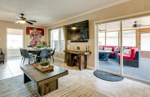 Bryan House | Hot Tub and Outdoor Kitchen Stylish Home in Bryan