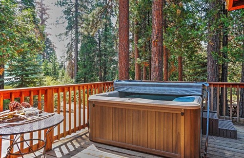 Granite Ridge House | Hot Tub, Deck and Trail Access Shaver Lake Cabin