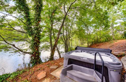 Six Mile House | Hot Tub, Dock, Lakefront Luxe Six Mile Retreat
