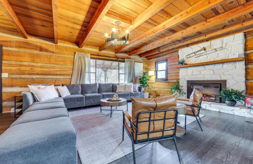 Canton House | Hot Tub, Game Room and Fire Pit Canton Log Cabin