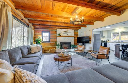 Canton House | Hot Tub, Game Room and Fire Pit Canton Log Cabin