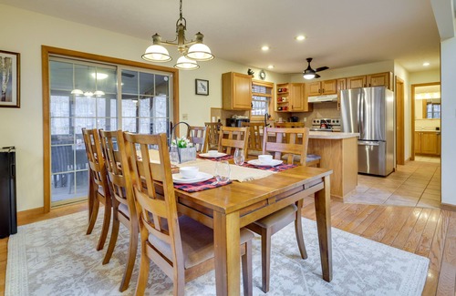 Gouldsboro House | Hot Tub & Game Room: Cozy Big Bass Lake Home!