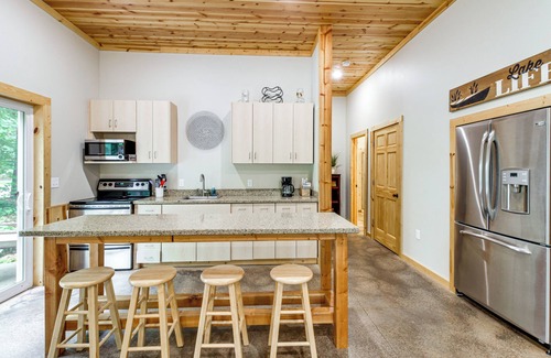 Ossipee House | Hot Tub & Game Room: Lakefront Merrifield Retreat!