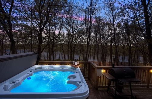 Pocono Mountain Lake House | Hot Tub, Lakefront, Indoor Pool, Hiking, Arcade Games, Fireplace