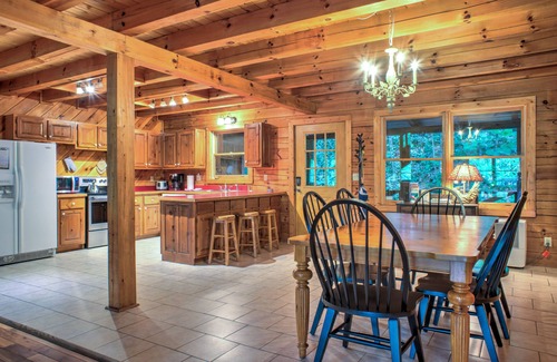Waynesville Cabin | Hot Tub, Pool Table & Fireplace + Biltmore Pass | Pet-Friendly Mountain Stay