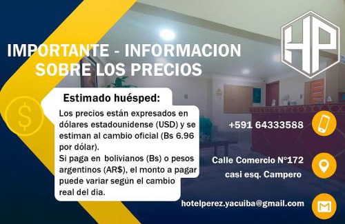 Yacuiba Hotel | Hotel Perez