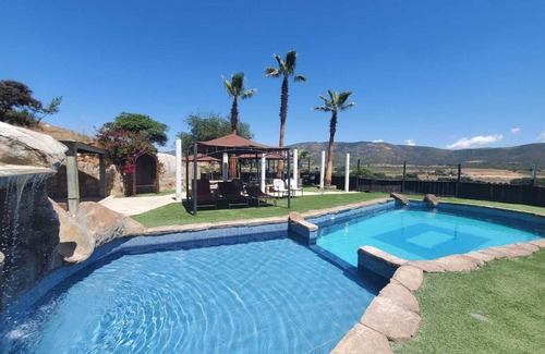 Valle de Guadalupe House | House on the Hill w/Panoramic View Terrace, Grill, Pool Table and Pool Access